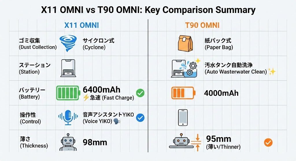 7-2. ステーション機能・サイズ・バッテリーの比較